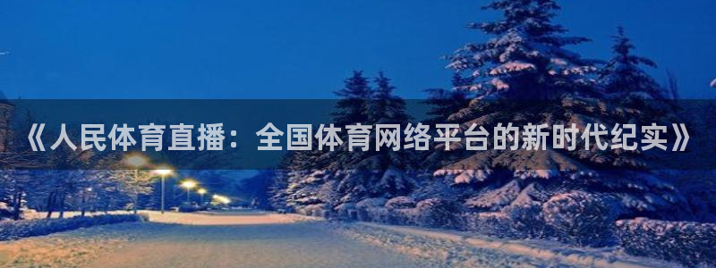 蜘蛛体育nba：《人民体育直播：全国体育网络平台的新时代纪实》